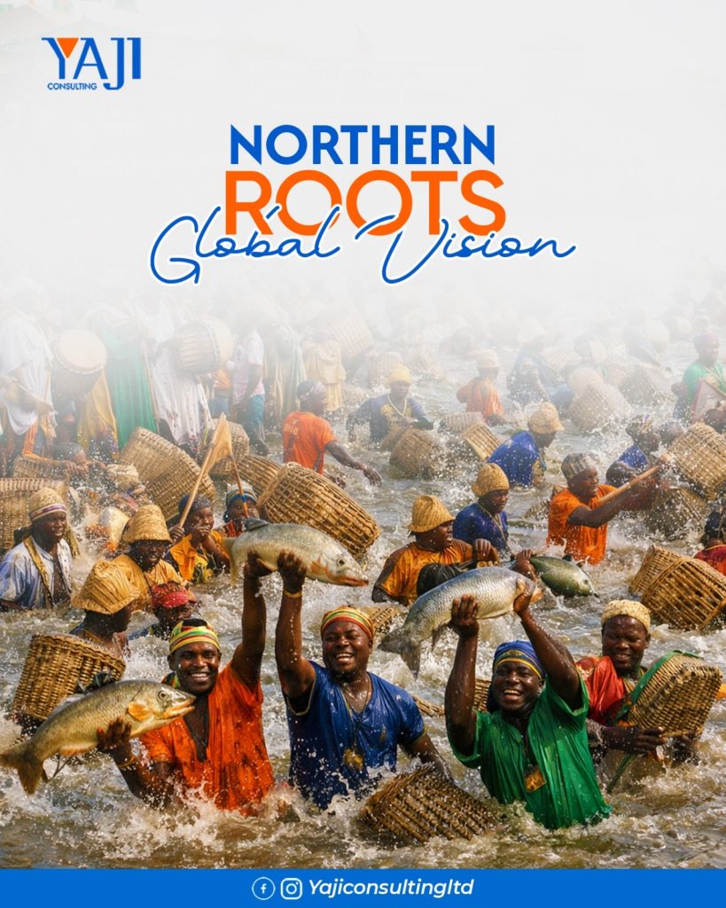 Community members celebrating shared labour and tradition, reflecting Northern Nigerian culture rooted in unity, resilience, and collective identity.