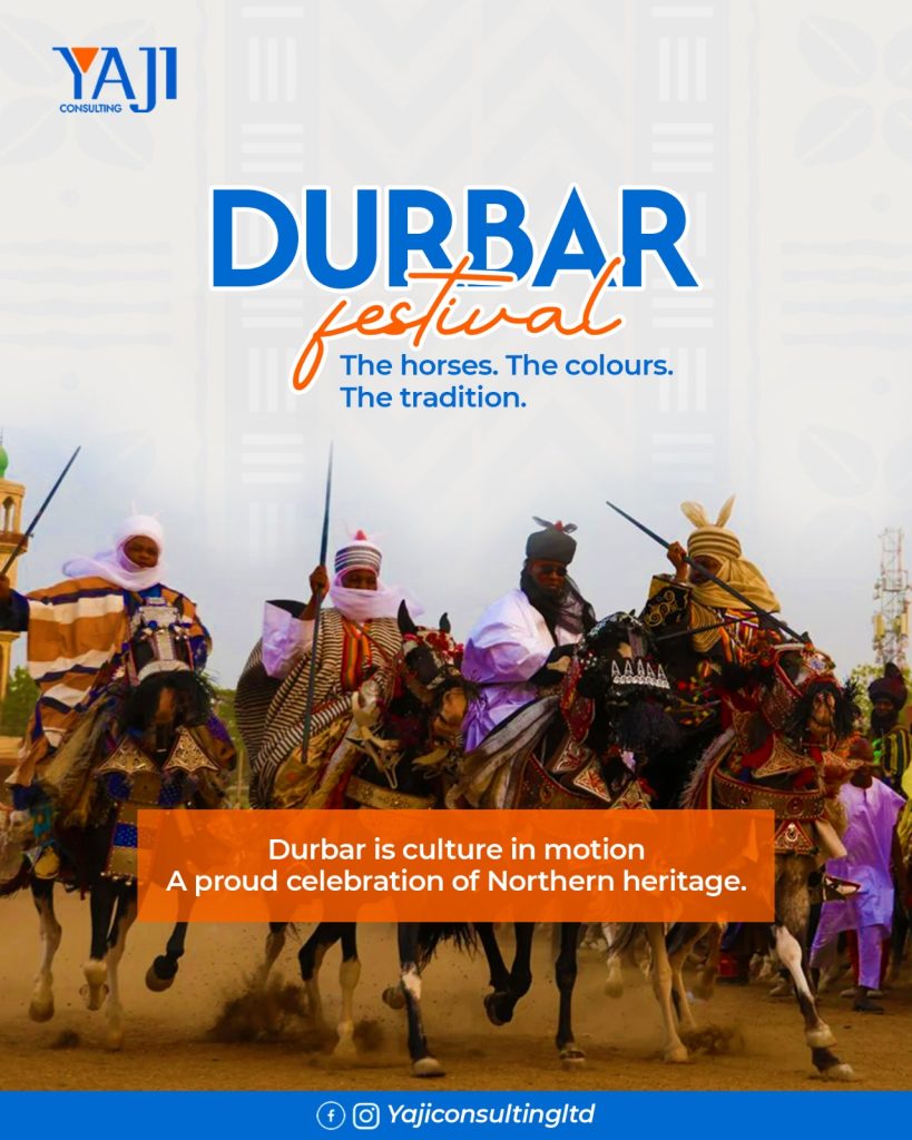 Durbar Festival horse riders in traditional attire showcasing Northern Nigerian culture